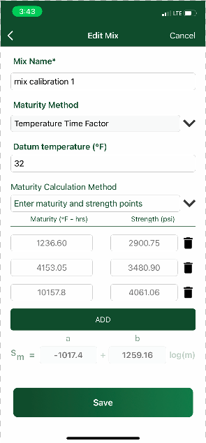 Mix Calibration Screenshot