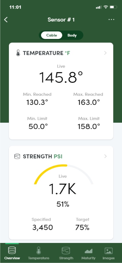 smartrock Wireless Concrete Temperature Sensor-Team